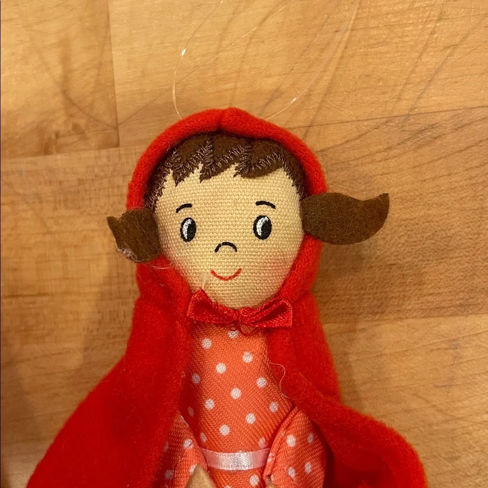 Set of Little Red Riding Hood 6” Target Ornaments -Soft Felt